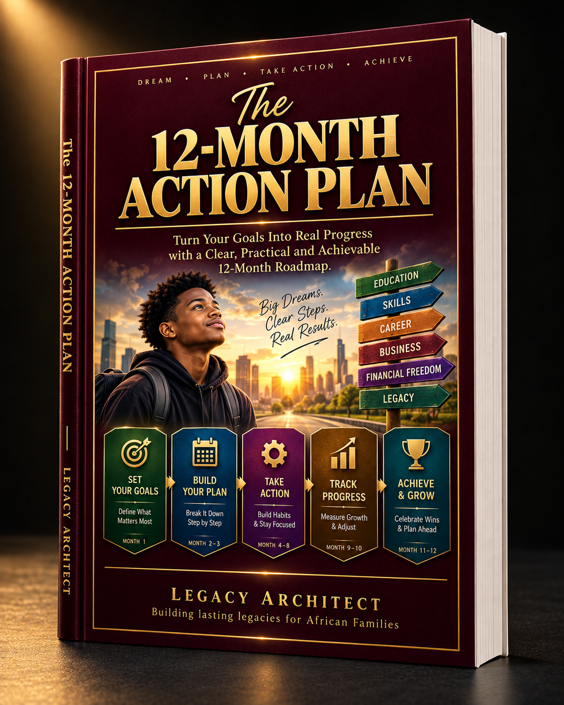 The 12-Month Action Plan mockup